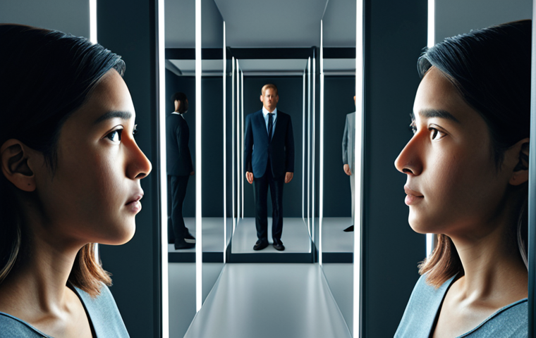 생성형 AI의 법적 문제 - AI-Generated Fake News**

"A news studio with a digital display showing a distorted, manipulated ima...